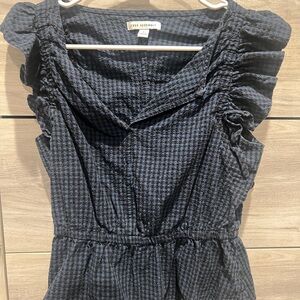 Blue Checkered Women's Blouse by Maeve